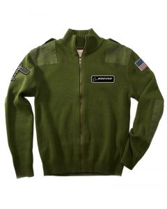 Boeing Flight Olive Cardigan
