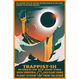 Trappist-1H World of Ice and Fire Poster