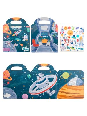 Space Explorers Reusable Sticker Book