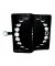 Moon Phases Large Black Wallet