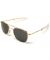 55mm Gray Lens with Gold Frame Pilot Sunglasses