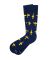 Navy Airplane Pattern Socks