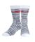 NASA Worm Particles Gray Socks