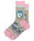 Bon Voyage Airplane Window Pink Women's Crew Socks