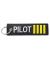 Pilot Stripes Embroidered Keychain