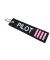 Pilot Stripes Pink Embroidered Keychain