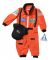 Orange 18 Months Old Astronaut Suit