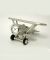 Silver Biplane Clock