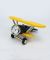 Yellow and Green Biplane Clock