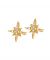 Sparkly Starburst Gold Stud Earrings