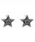 Stars Black Crystal Earrings