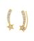 Shooting Star Gold Crawler Earrings
