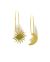 Gold Cosmic Drop Earrings