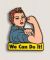 Rosie The Riveter Yellow We Can Do It! Pin