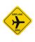 Small Airplane Crossing Sign