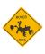 Large Rover Crossing Sign