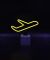 Neon Airplane Sign