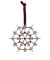 Boeing 2025 Burgundy Red Jet Snowflake Ornament