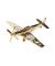Gold and Crystal P-51 Mustang Ornament