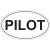 Pilot Oval Sticker