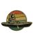Astronaut Kayaking Bamboo Wood Sticker