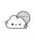 Cloud and Moon Sticker