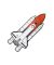 Space Shuttle Full Stack Sticker