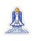 Space Shuttle Launch Sticker