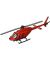 Hot Wings Bell 206 Red JetRanger Helicopter