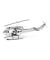 UH-1 Huey Helicopter Metal Earth Model Kit