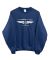 Museum of Flight Compass Wings Logo Navy Sweatshirt