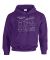 Purple Paper Airplane Diagram Youth Hoodie