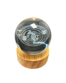 Solar System 3D Laser Etched Glass Sphere