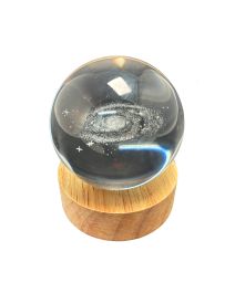 Milky Way 3D Laser Etched Glass Sphere