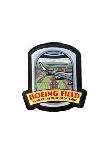 Boeing Field Airplane Window View Magnet