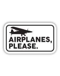 Airplanes, Please Sticker