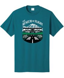 The Museum of Flight Mt. Rainier Teal Tee