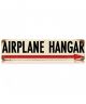 Airplane Hangar Arrow Sign