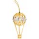 Gold Hot Air Balloon Ornament with Crystals