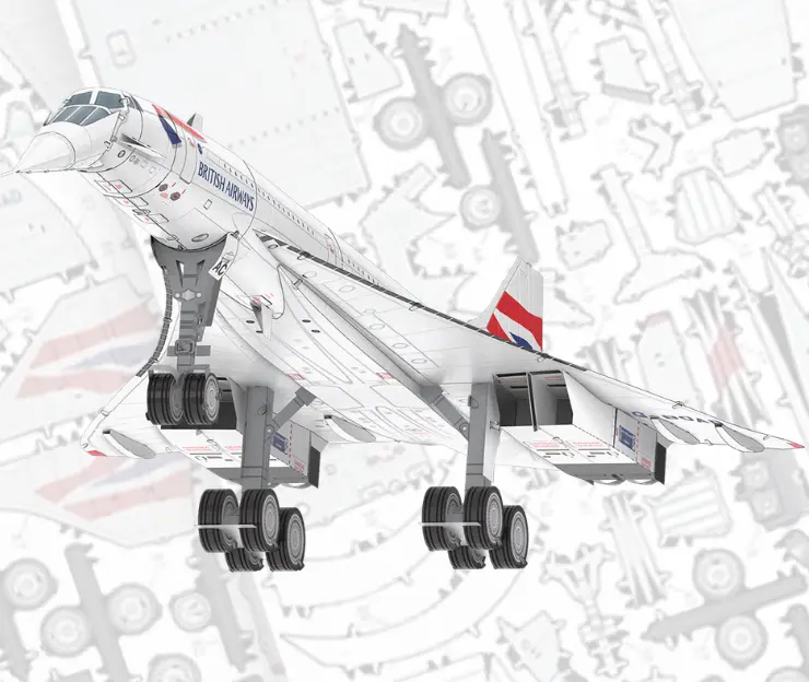 Concorde Metal Earth Kit