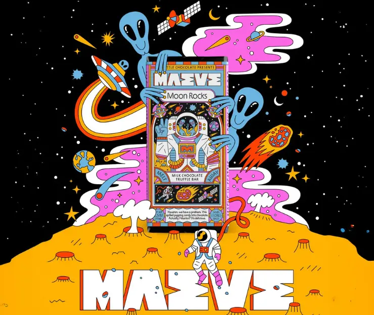 Maeve Moon Rocks Chocolate Bar